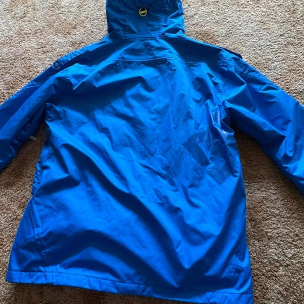 DC Shoes blue & yellow polyester ski jacket